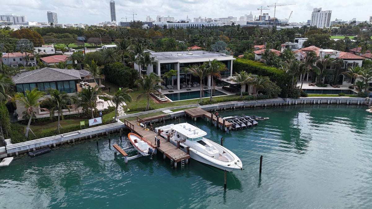 marina with sailboats